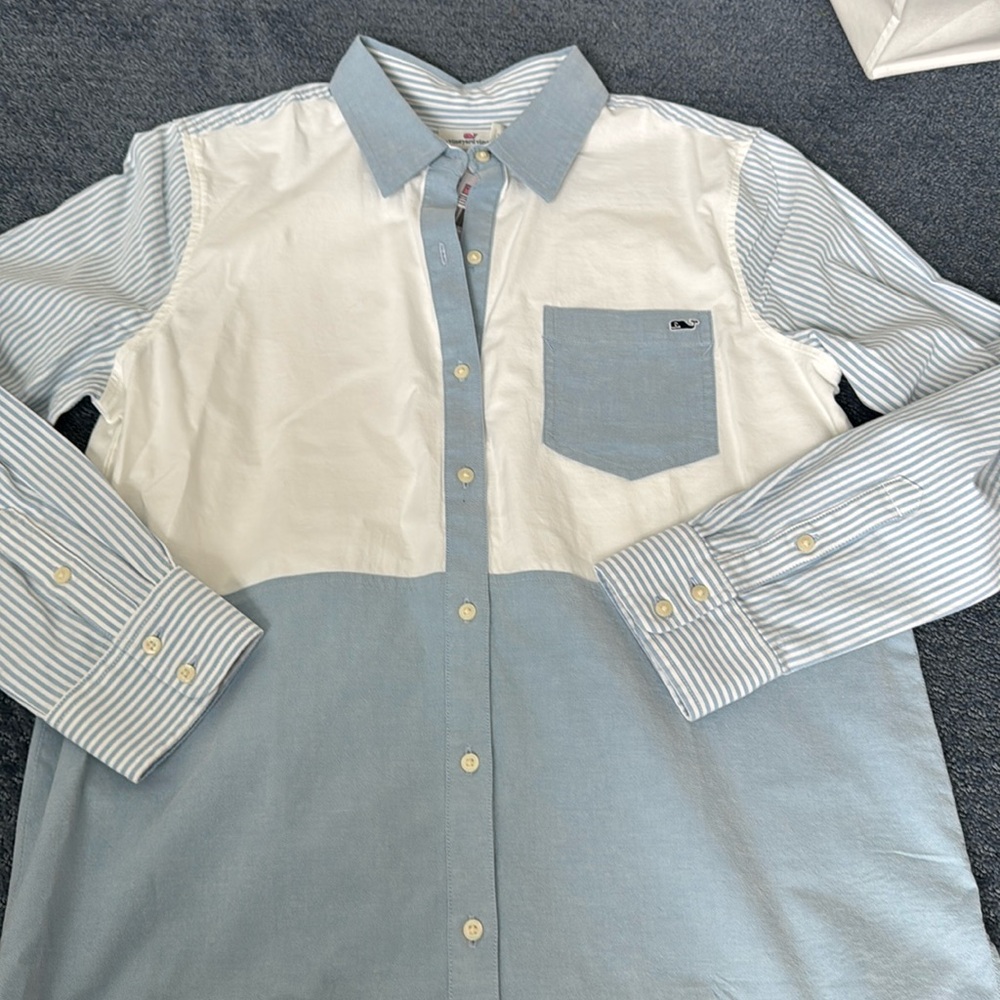 Vineyard vines mixed stripe shirt